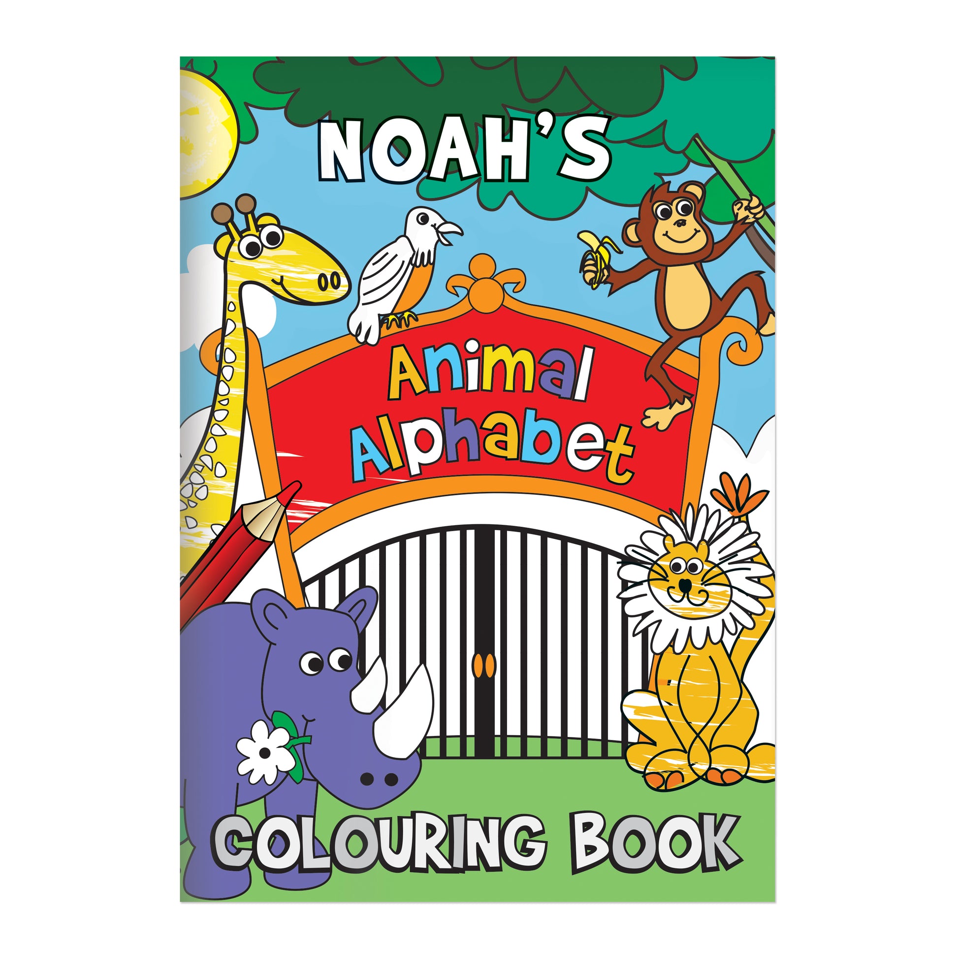 Personalised Zoo Colouring Book - image 5