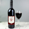 Personalised Red Wine Vintage Age Label from Heartfelt Gifts