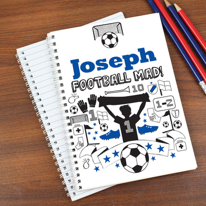 Personalised Football A5 Notebook from Heartfelt Gifts