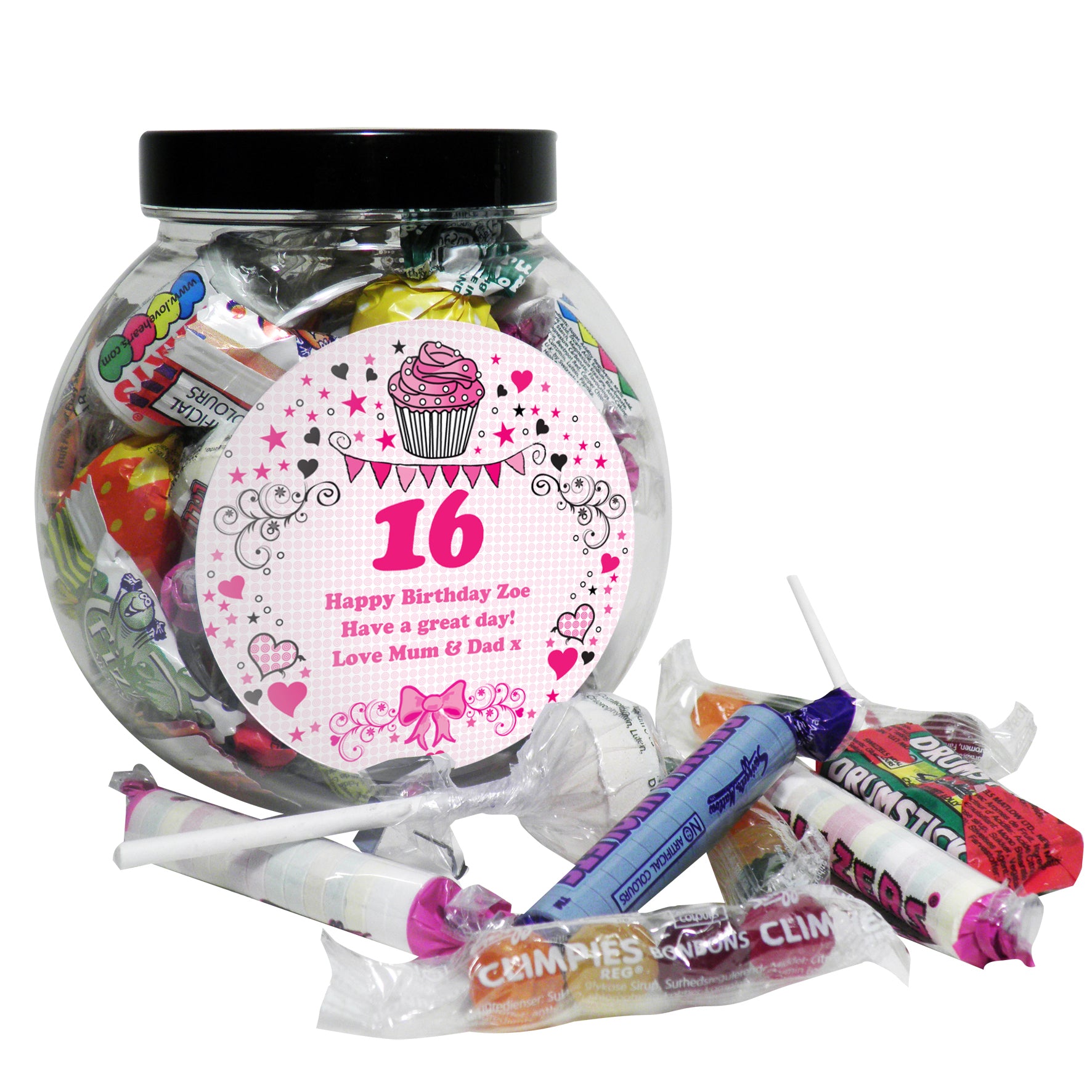 Personalised Birthday Big Age Sweet Jar - image 2