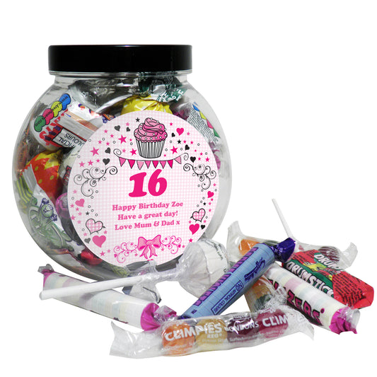 Personalised Birthday Big Age Sweet Jar - image 2