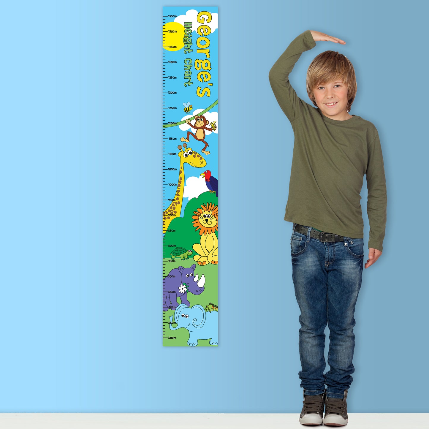 Personalised Zoo Height Chart from Heartfelt Gifts