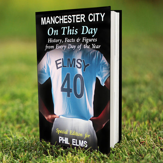Personalised Manchester City On This Day Book from Heartfelt Gifts