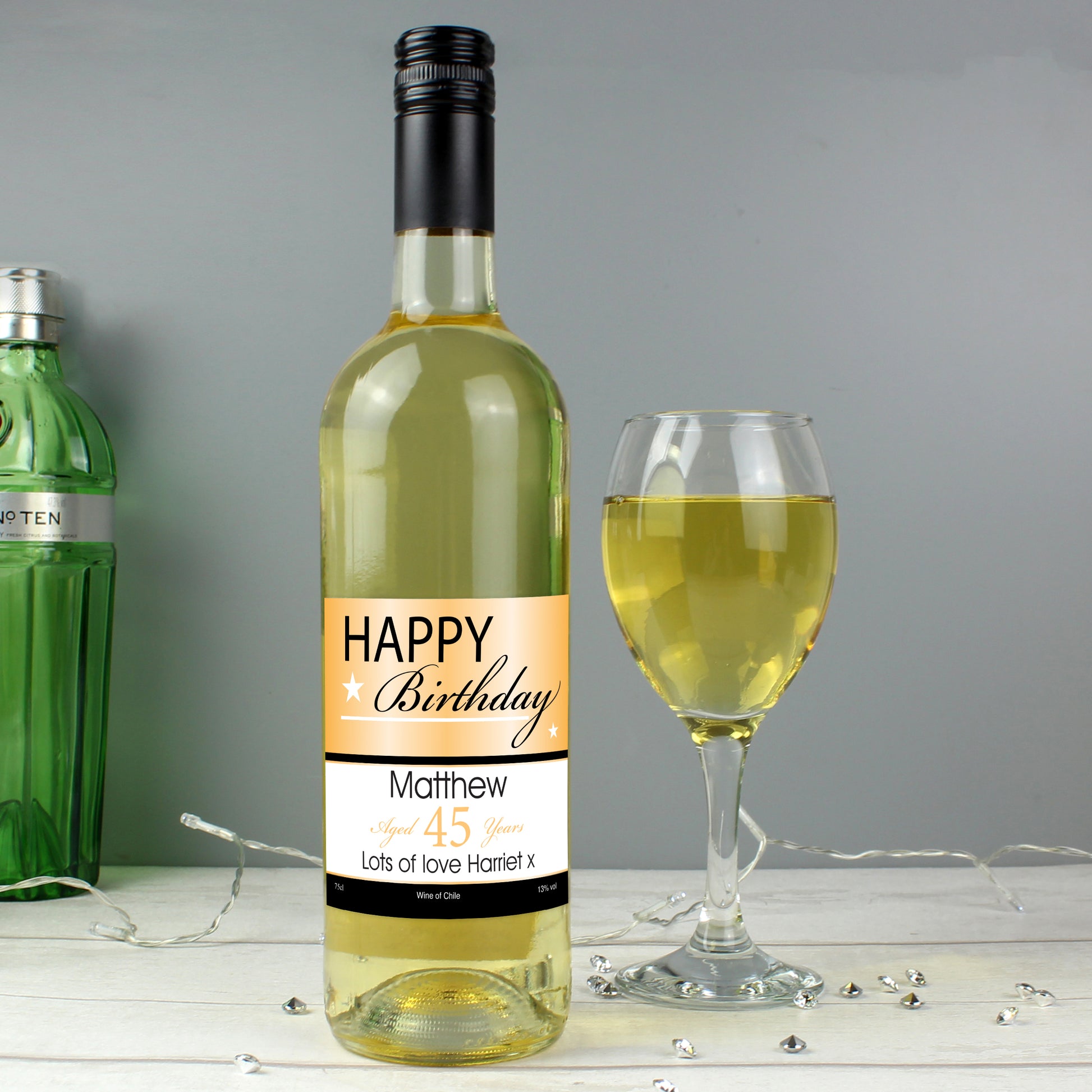 Personalised Happy Birthday White Wine from Heartfelt Gifts