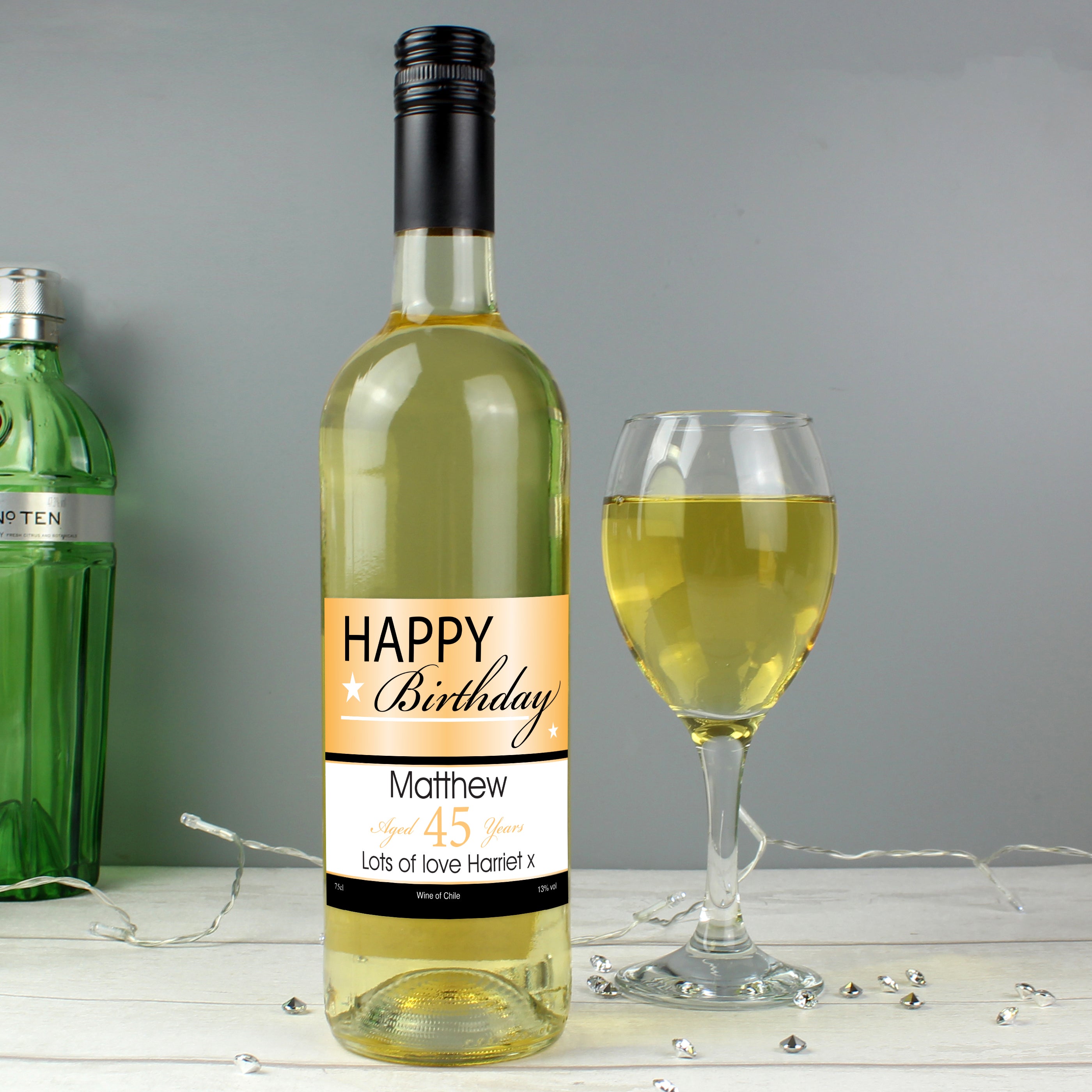 Personalised Happy Birthday White Wine from Heartfelt Gifts