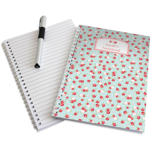 Personalised Vintage Floral A5 Notebook - image 2
