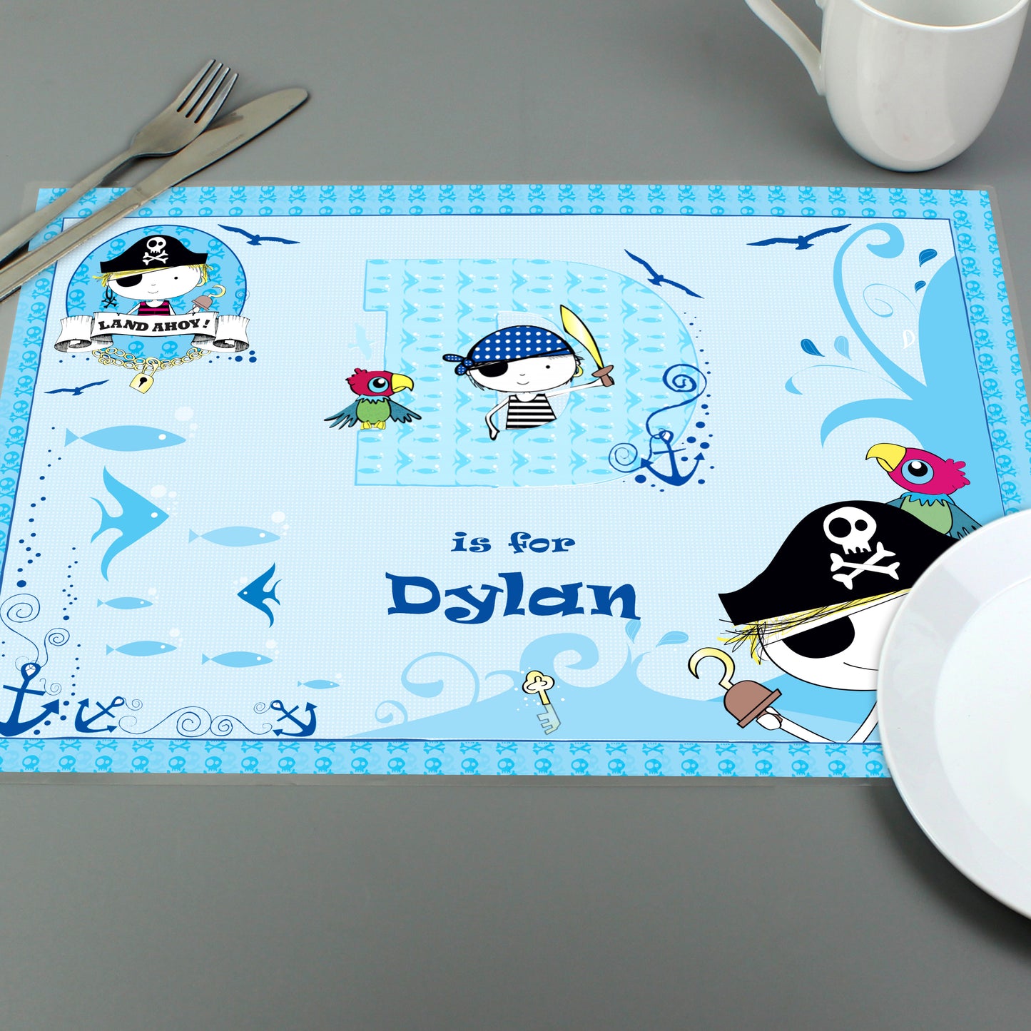 Personalised Pirate Placemat from Heartfelt Gifts