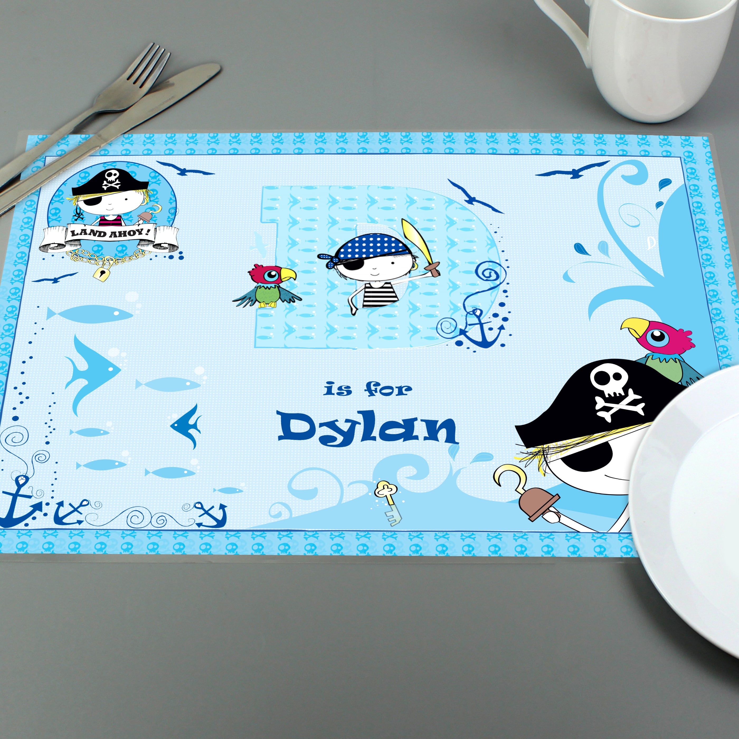 Personalised Pirate Placemat from Heartfelt Gifts