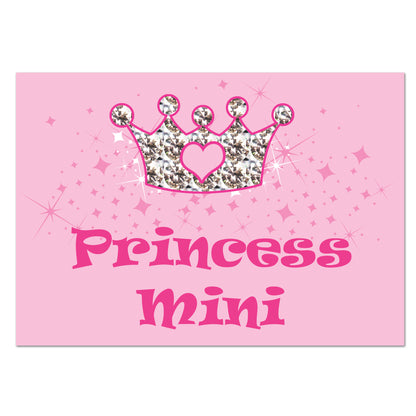 Personalised Pink Princess Pet Bowl Mat - image 2