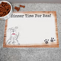 Personalised Scribble Dog Pet Bowl Mat from Heartfelt Gifts