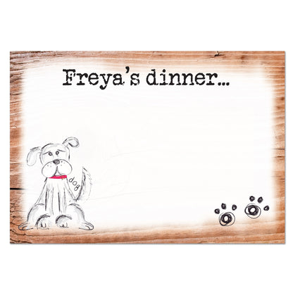 Personalised Scribble Dog Pet Bowl Mat - image 2