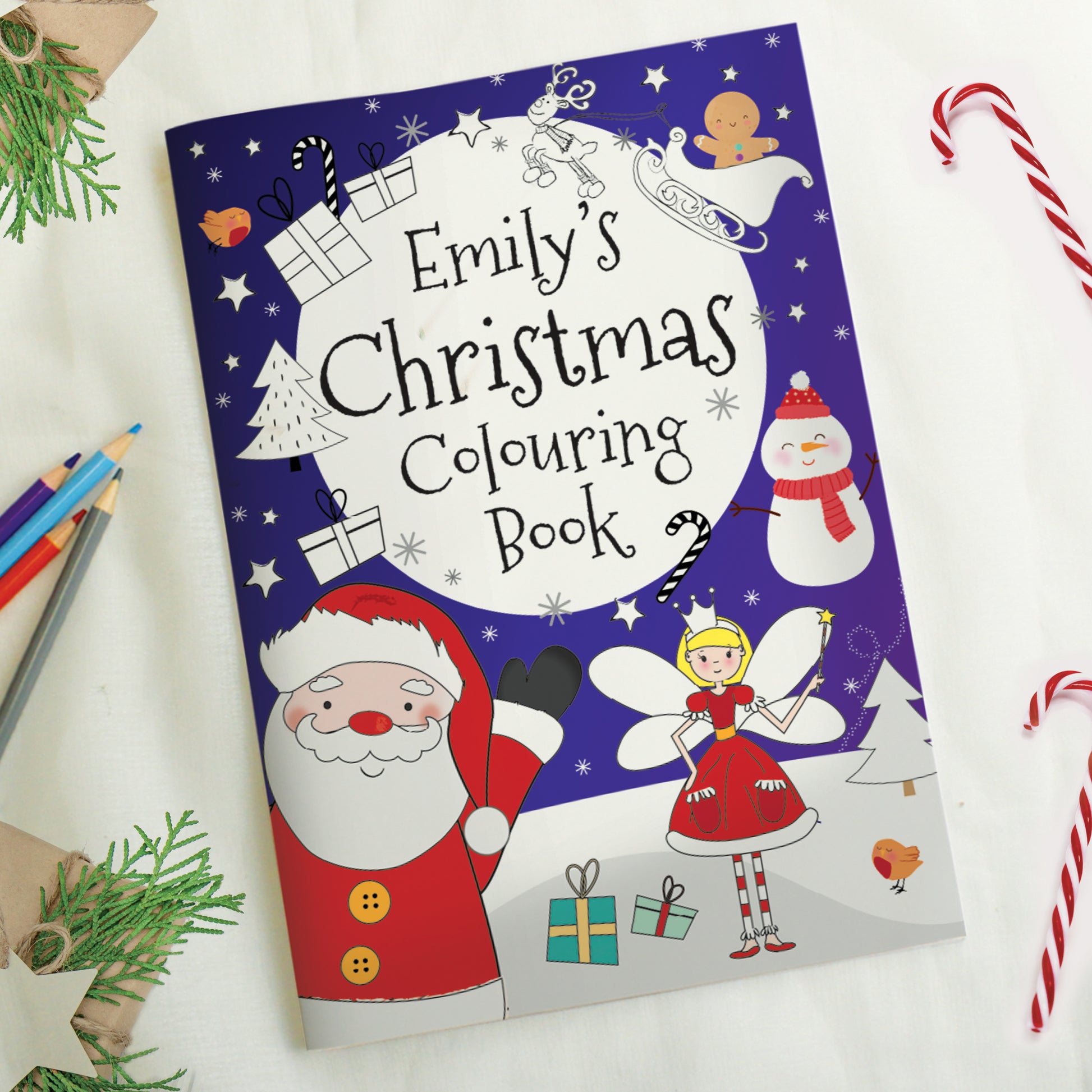 Personalised 'It's Christmas' Fairy Colouring Book from Heartfelt Gifts