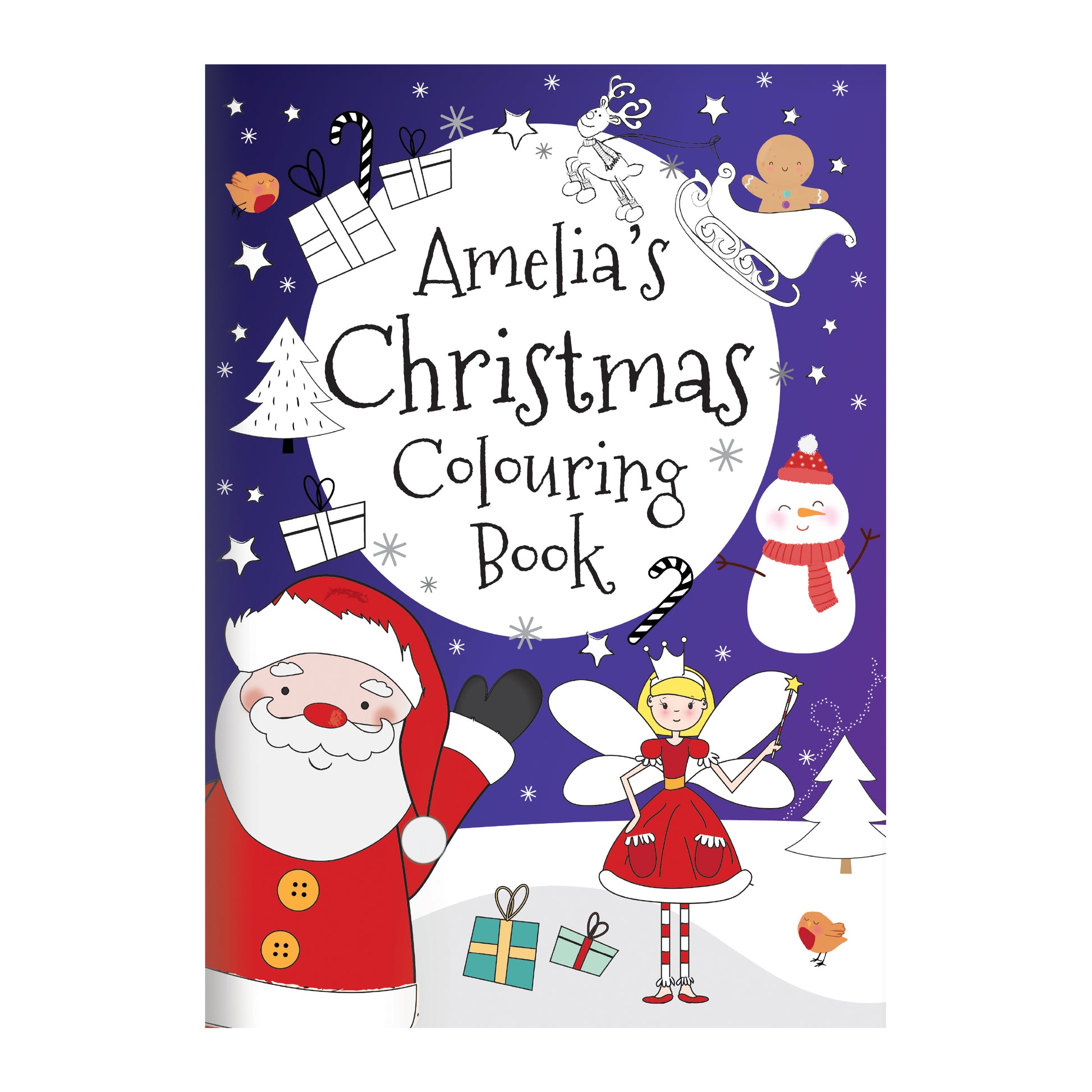 Personalised 'It's Christmas' Fairy Colouring Book - image 5
