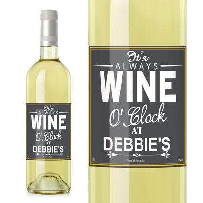 Personalised Wine O'Clock White Wine - image 2