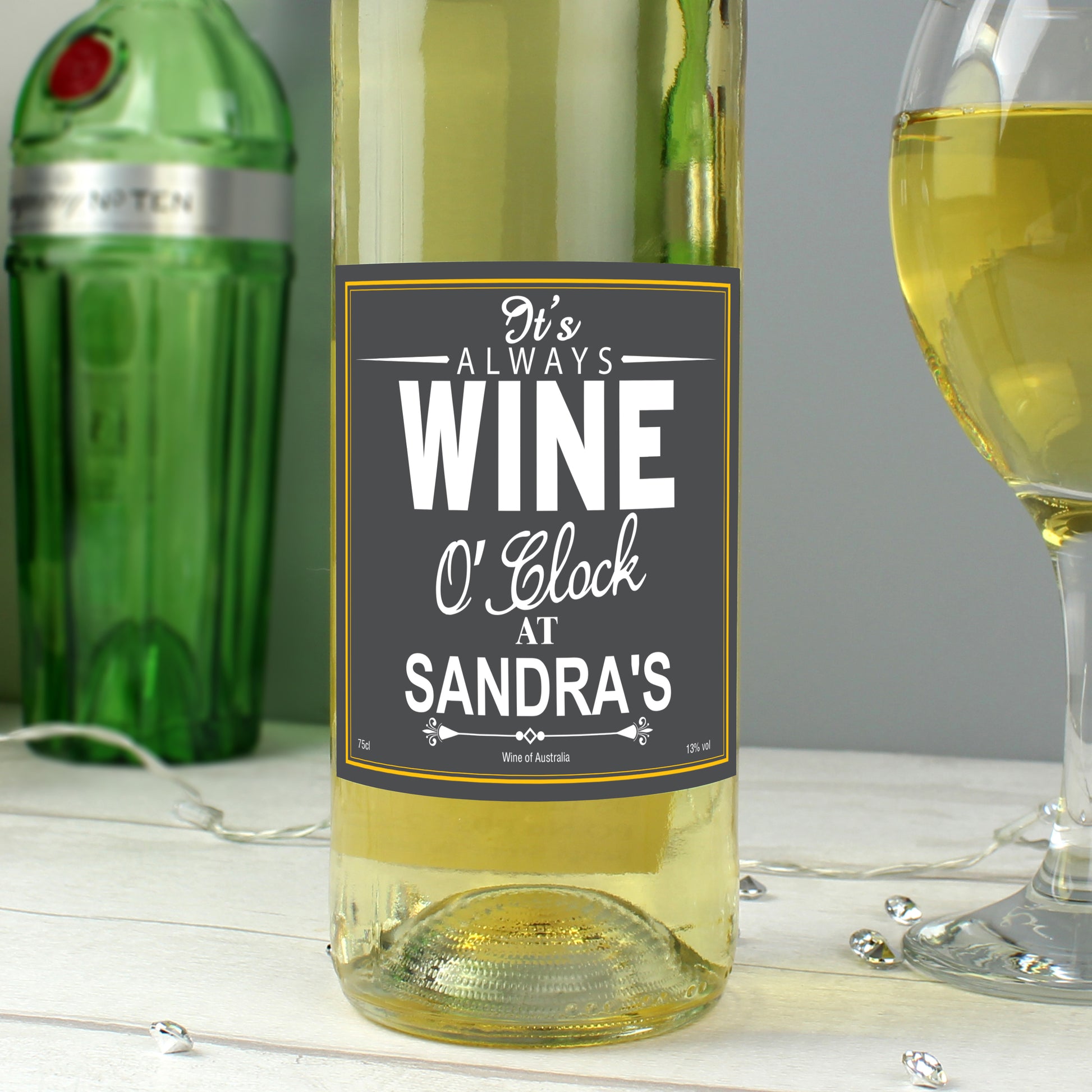Personalised Wine O'Clock White Wine - image 3