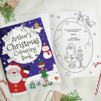 Personalised Its Christmas Elf Colouring Book - image 2
