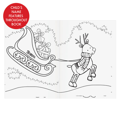 Personalised Its Christmas Elf Colouring Book - image 7
