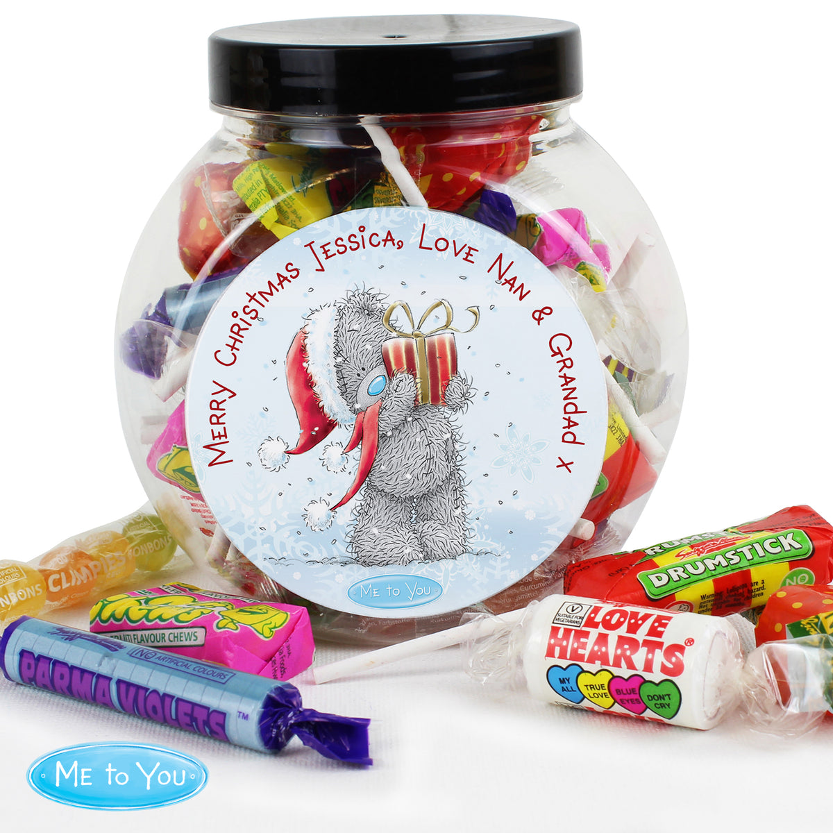 Personalised Me To You Christmas Sweet Jar - image 2