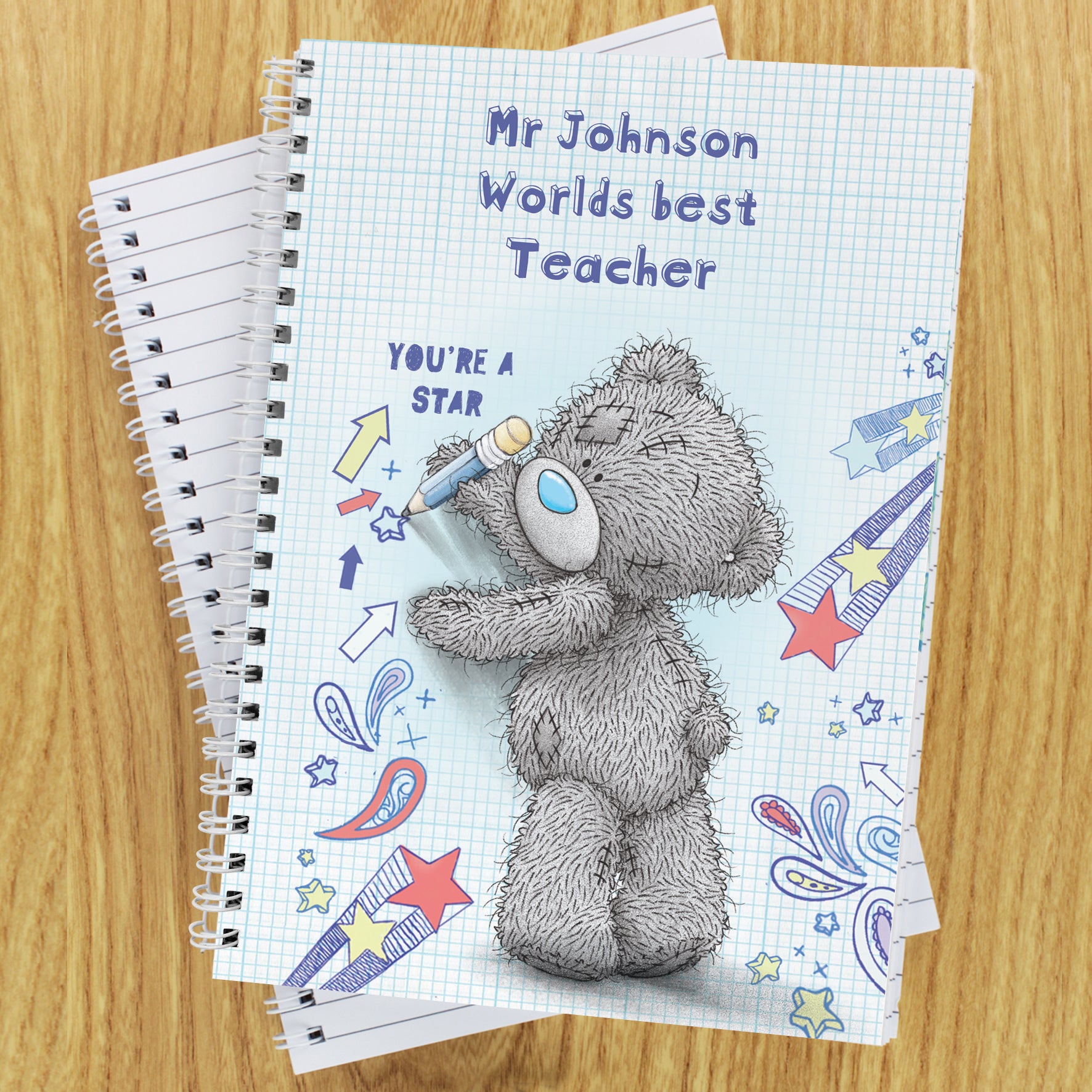 Personalised Me to You Teacher A5 Notebook from Heartfelt Gifts