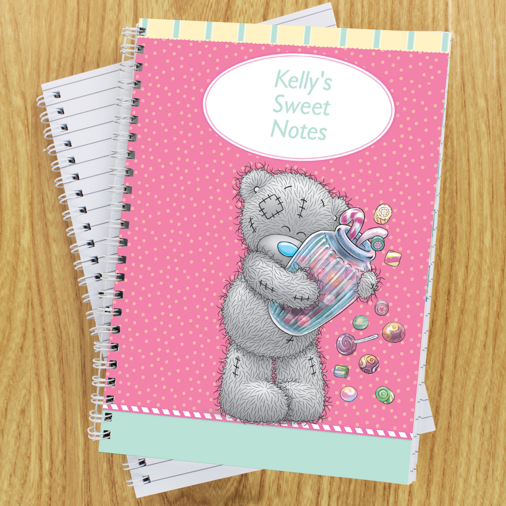 Personalised Me to You Candy Girl A5 Notebook from Heartfelt Gifts
