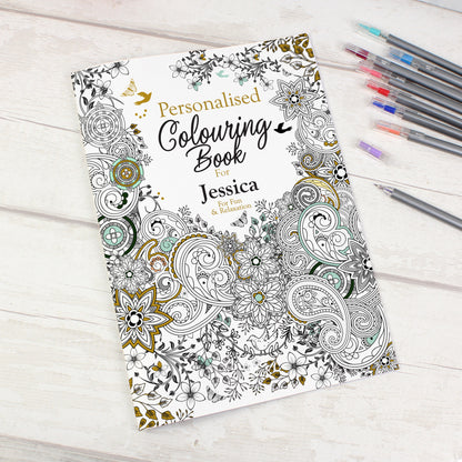 Personalised Botanical Colouring Book from Heartfelt Gifts