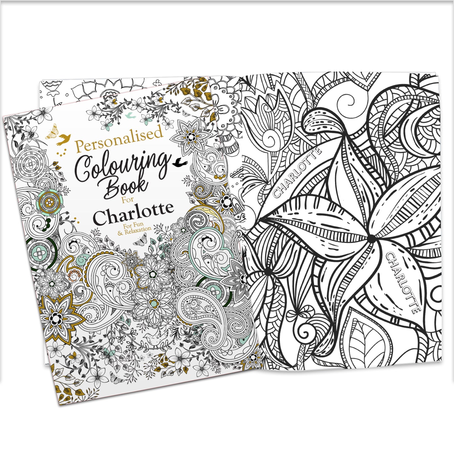Personalised Botanical Colouring Book - image 2