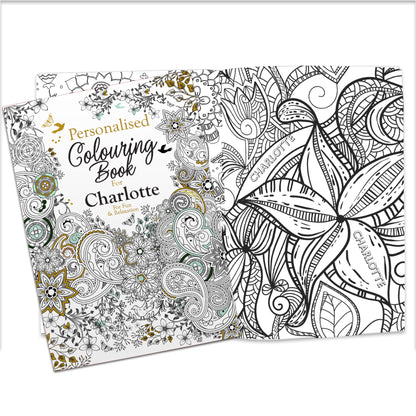 Personalised Botanical Colouring Book - image 2