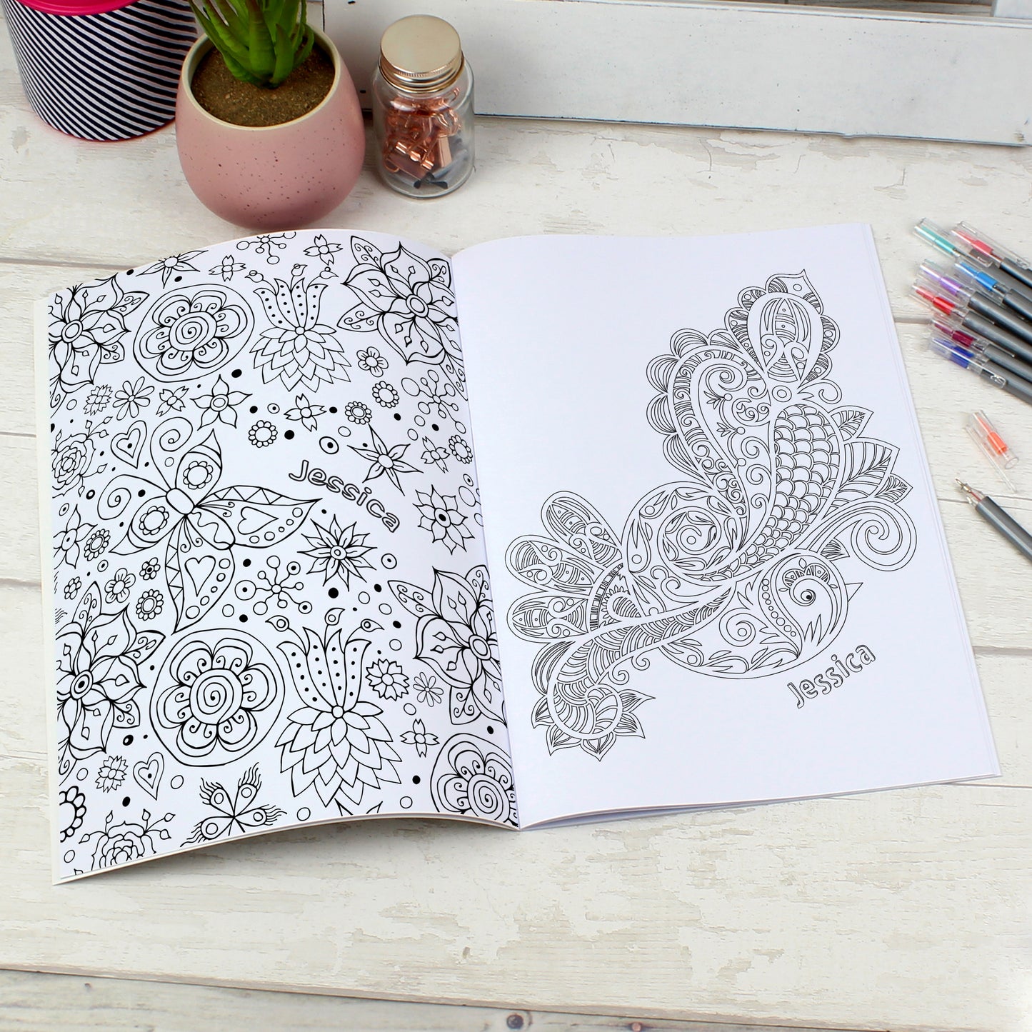 Personalised Botanical Colouring Book - image 5