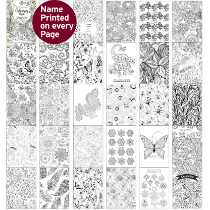 Personalised Botanical Colouring Book - image 7