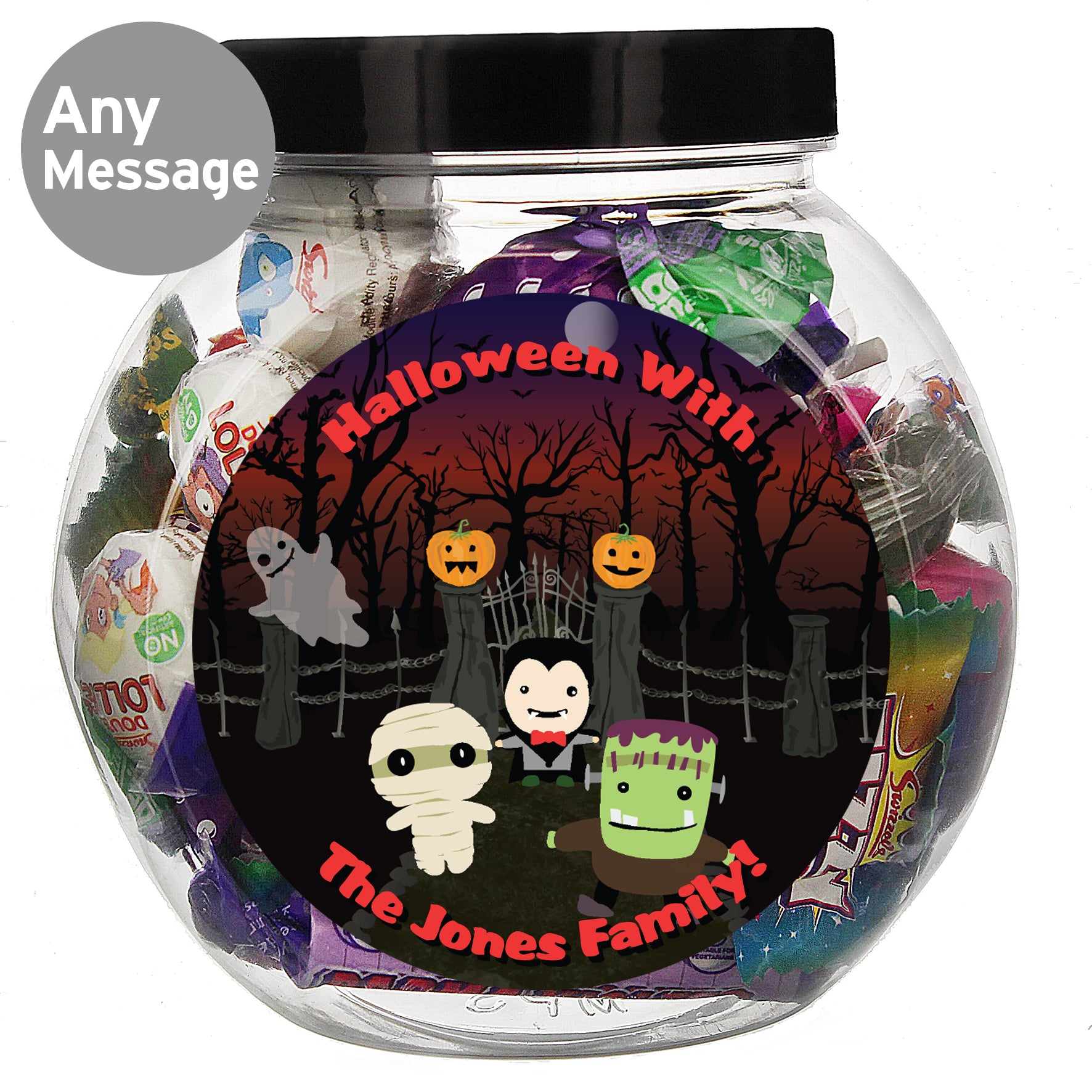 Personalised Halloween Characters Sweet Jar - image 6