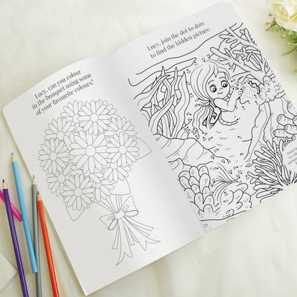 Personalised Pink A4 Wedding Activity & Colouring Book - image 6