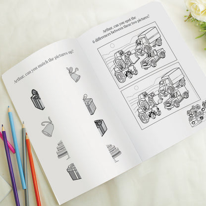 Personalised Blue A4 Wedding Activity & Colouring Book - image 6