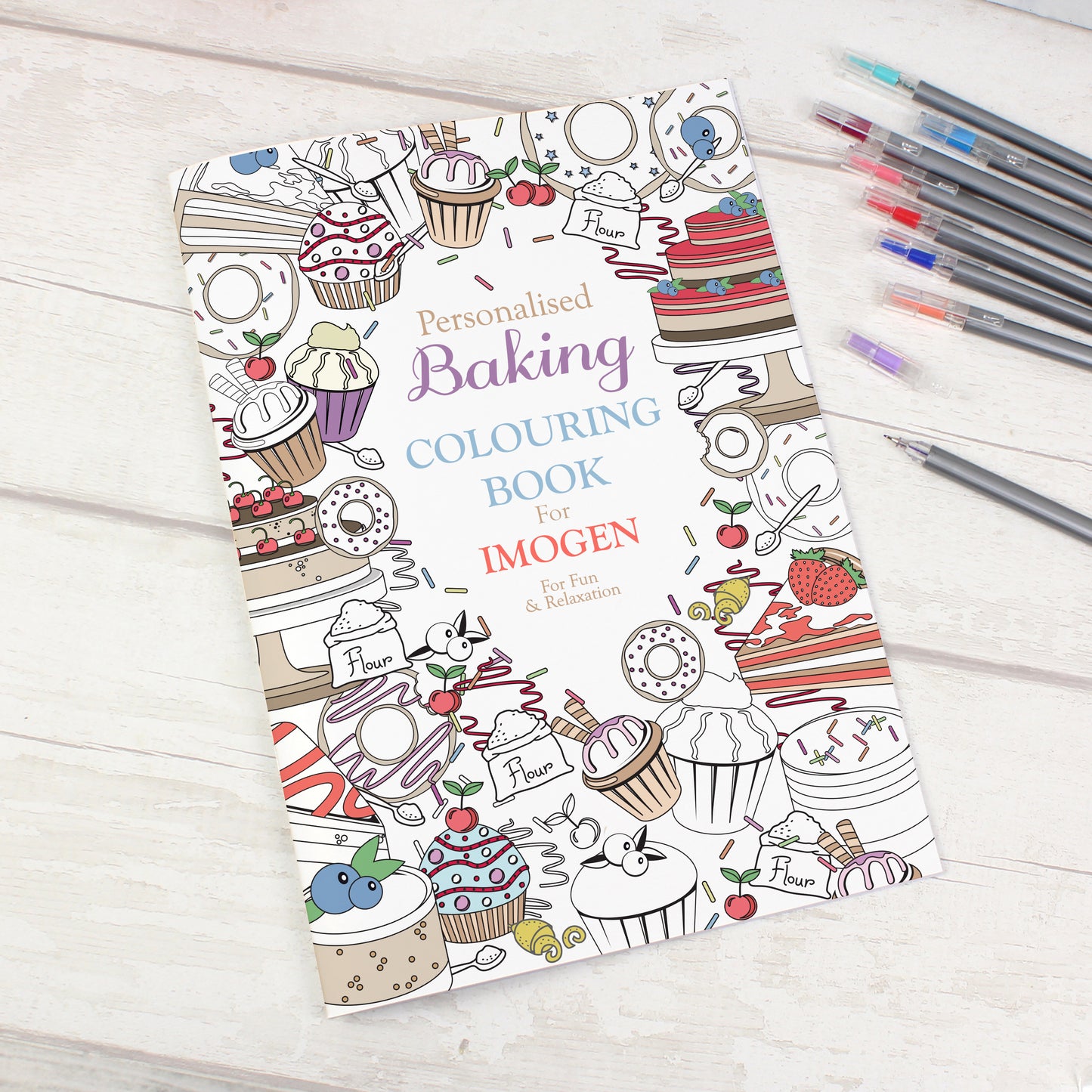 Personalised Baking Colouring Book from Heartfelt Gifts