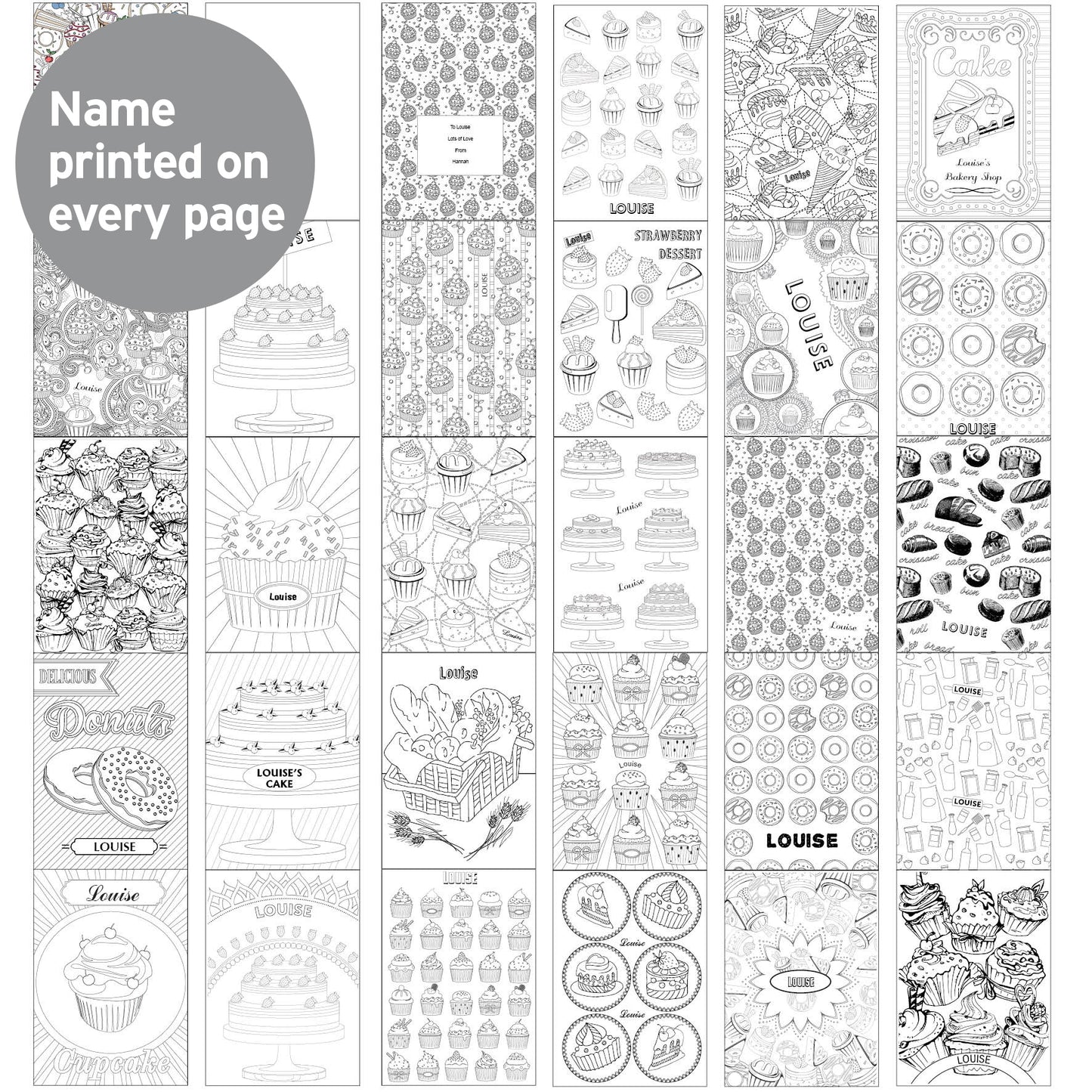 Personalised Baking Colouring Book - image 7