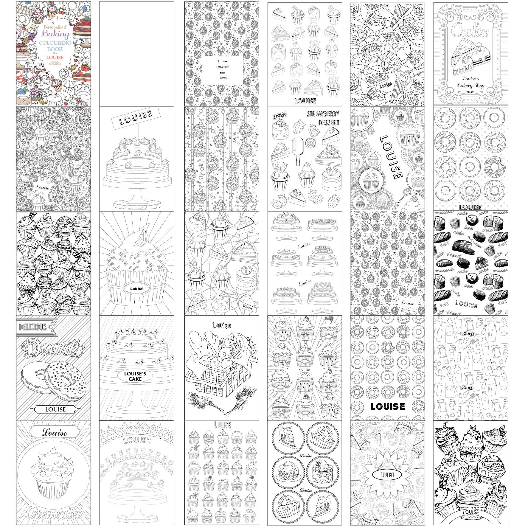 Personalised Baking Colouring Book - image 8