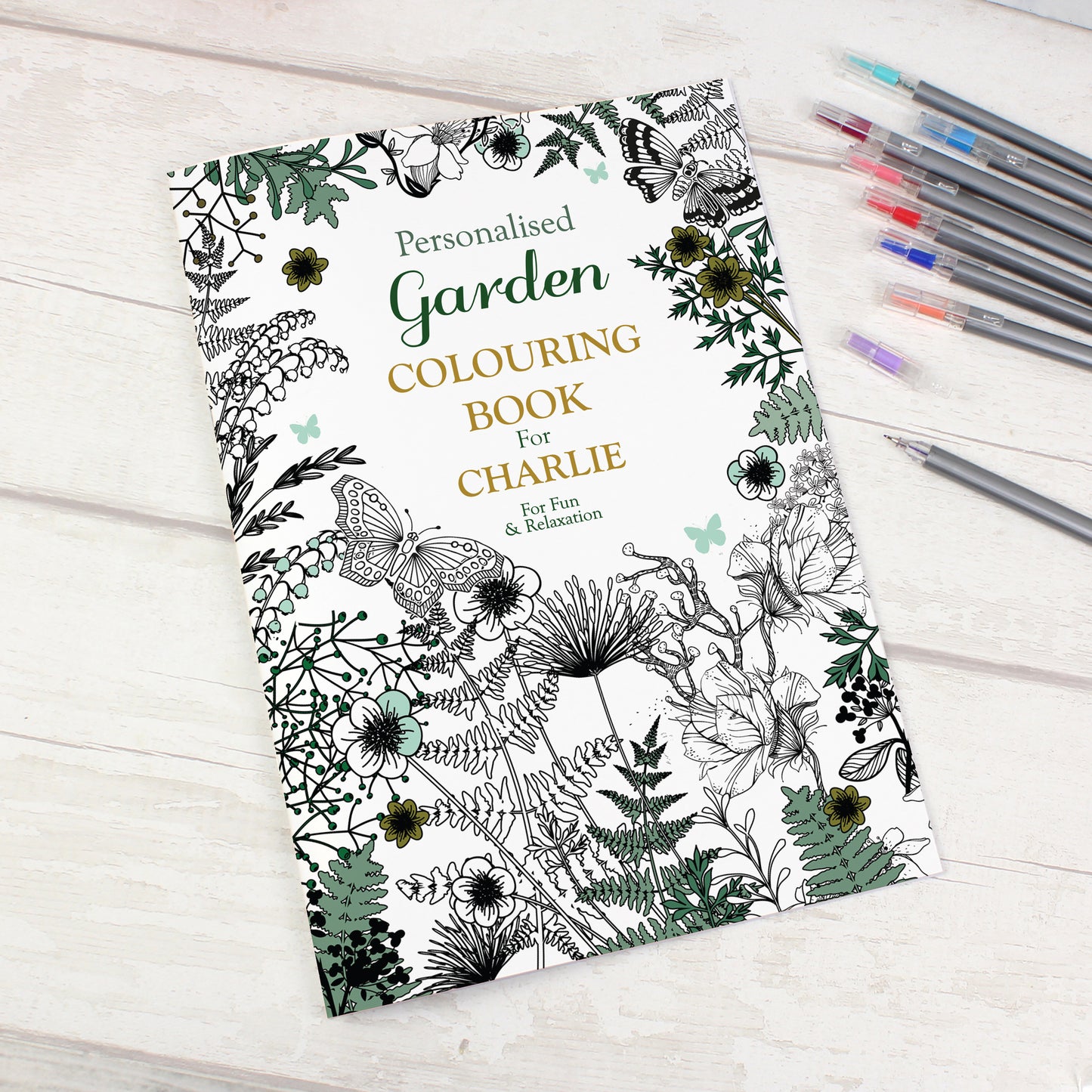 Personalised Gardening Colouring Book from Heartfelt Gifts