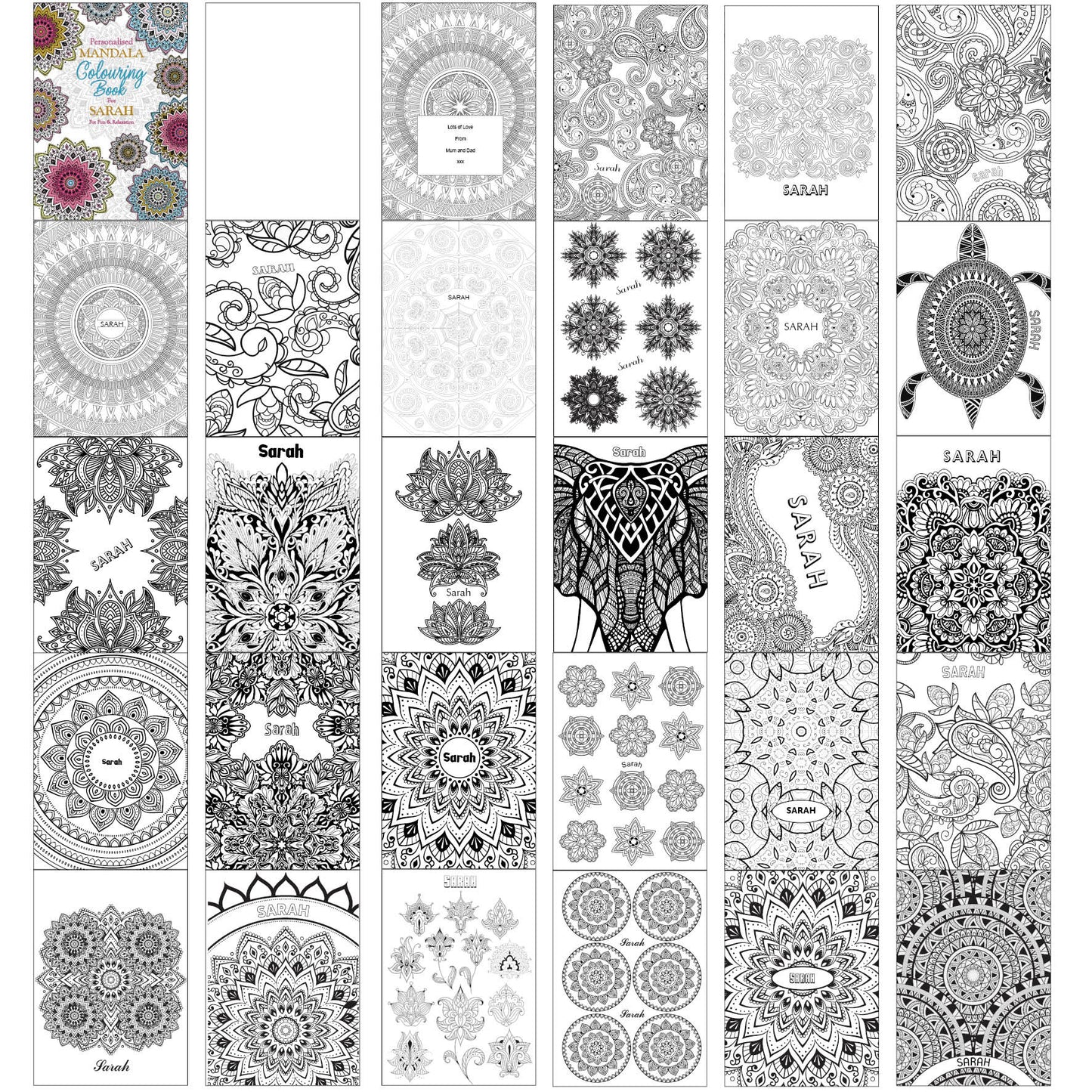 Personalised Mandala Colouring Book - image 8
