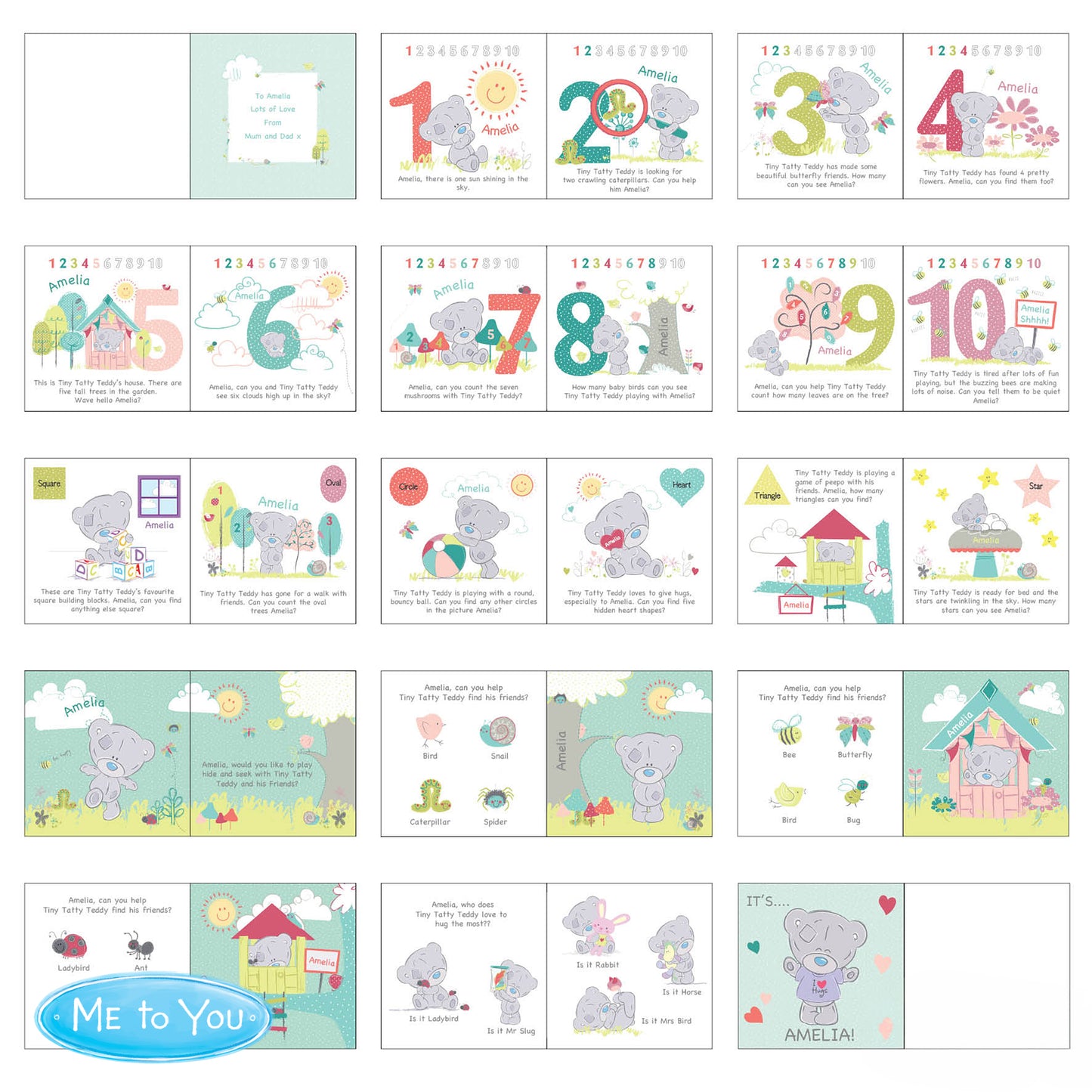 Personalised Tiny Tatty Teddy Learning Adventure Book - image 15