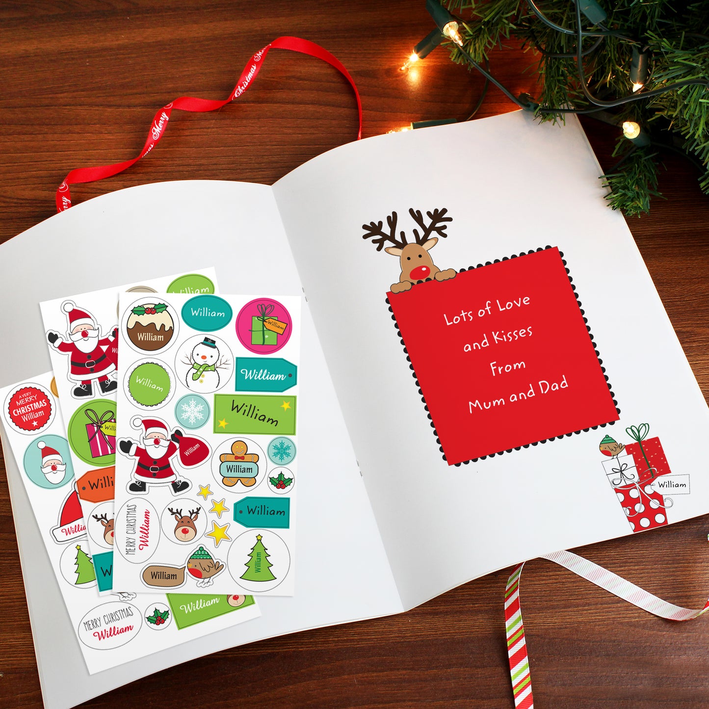 Personalised Christmas Activity Book with Stickers - image 6