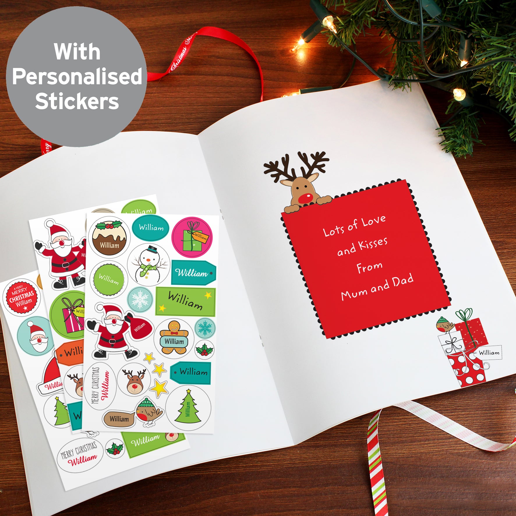 Personalised Christmas Activity Book with Stickers - image 8