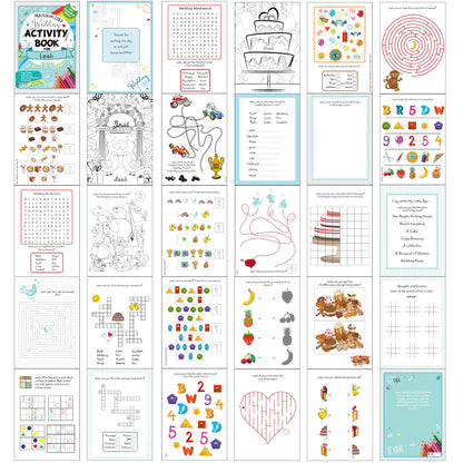 Personalised Wedding Activity Book with Stickers - image 12