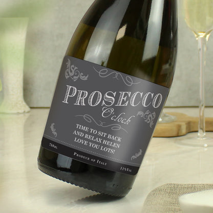 Personalised 'Prosecco O'Clock' Bottle of Prosecco - image 3