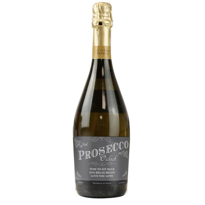 Personalised 'Prosecco O'Clock' Bottle of Prosecco - image 4