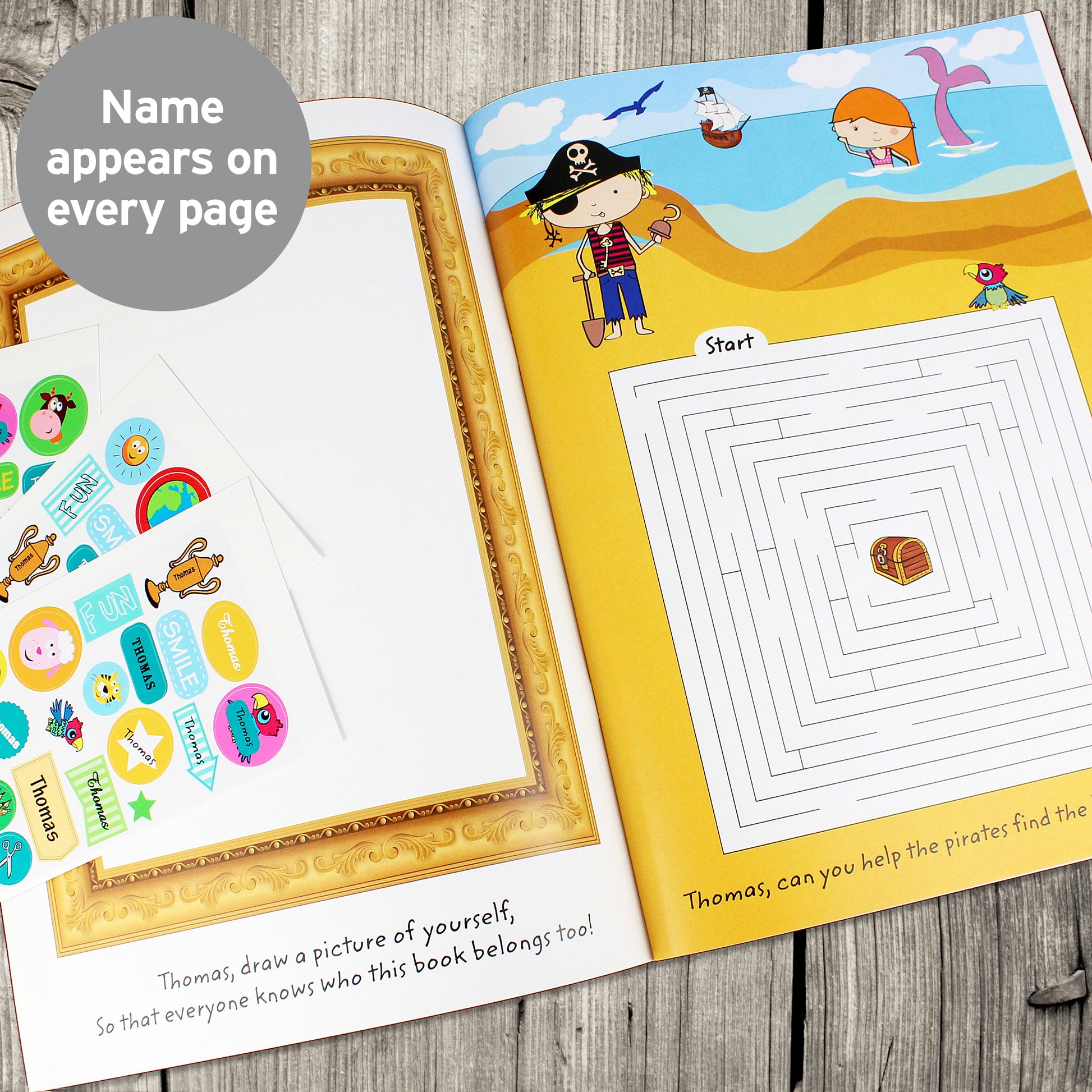 Personalised Activity Book with Stickers - image 11