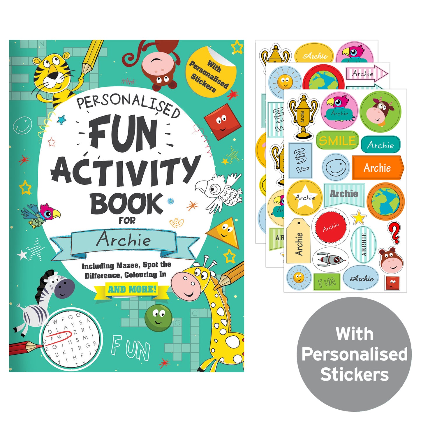 Personalised Activity Book with Stickers - image 3