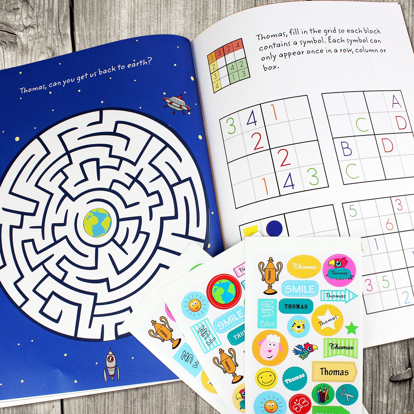 Personalised Activity Book with Stickers - image 8