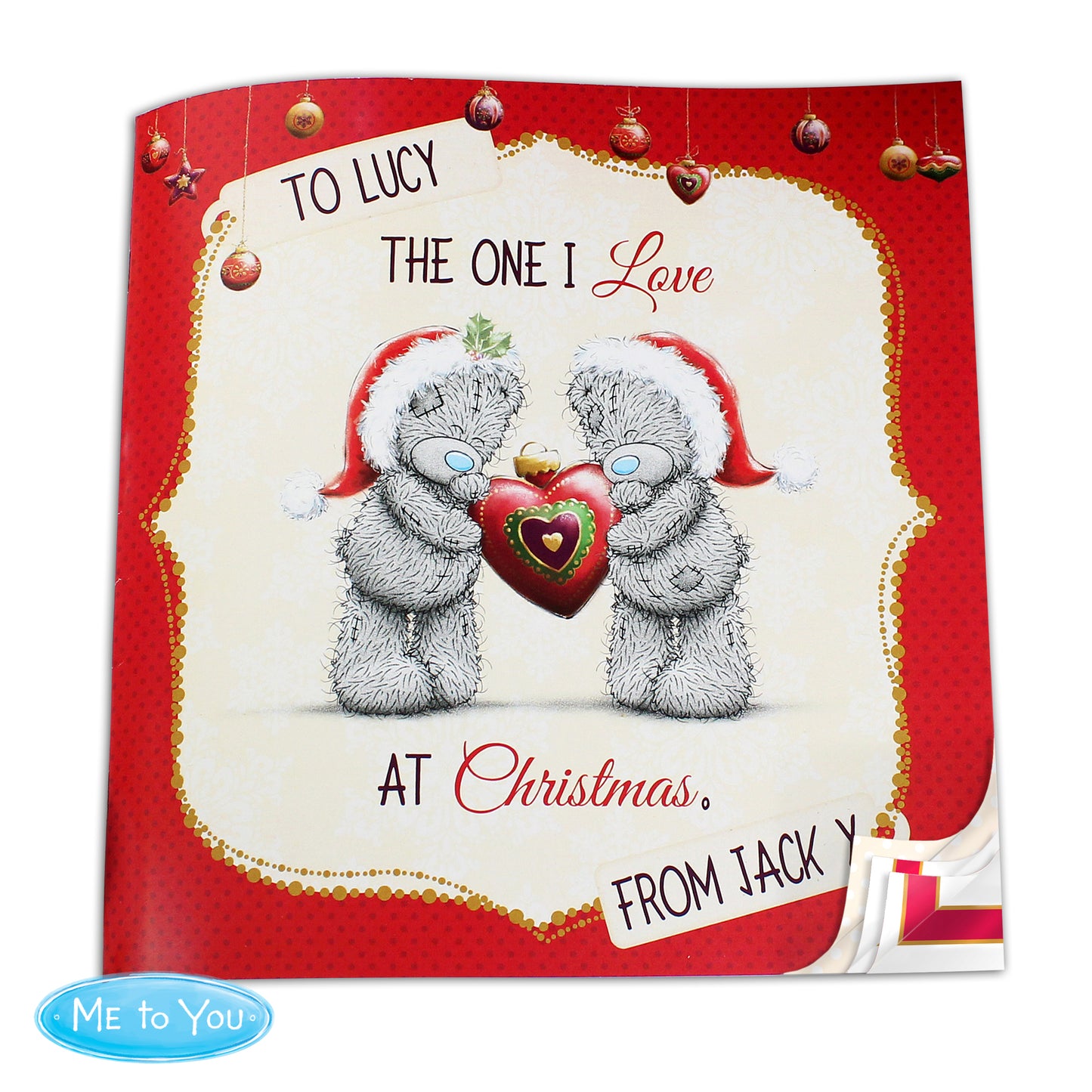 Personalised Me to You The One I Love at Christmas Poem Book - image 5
