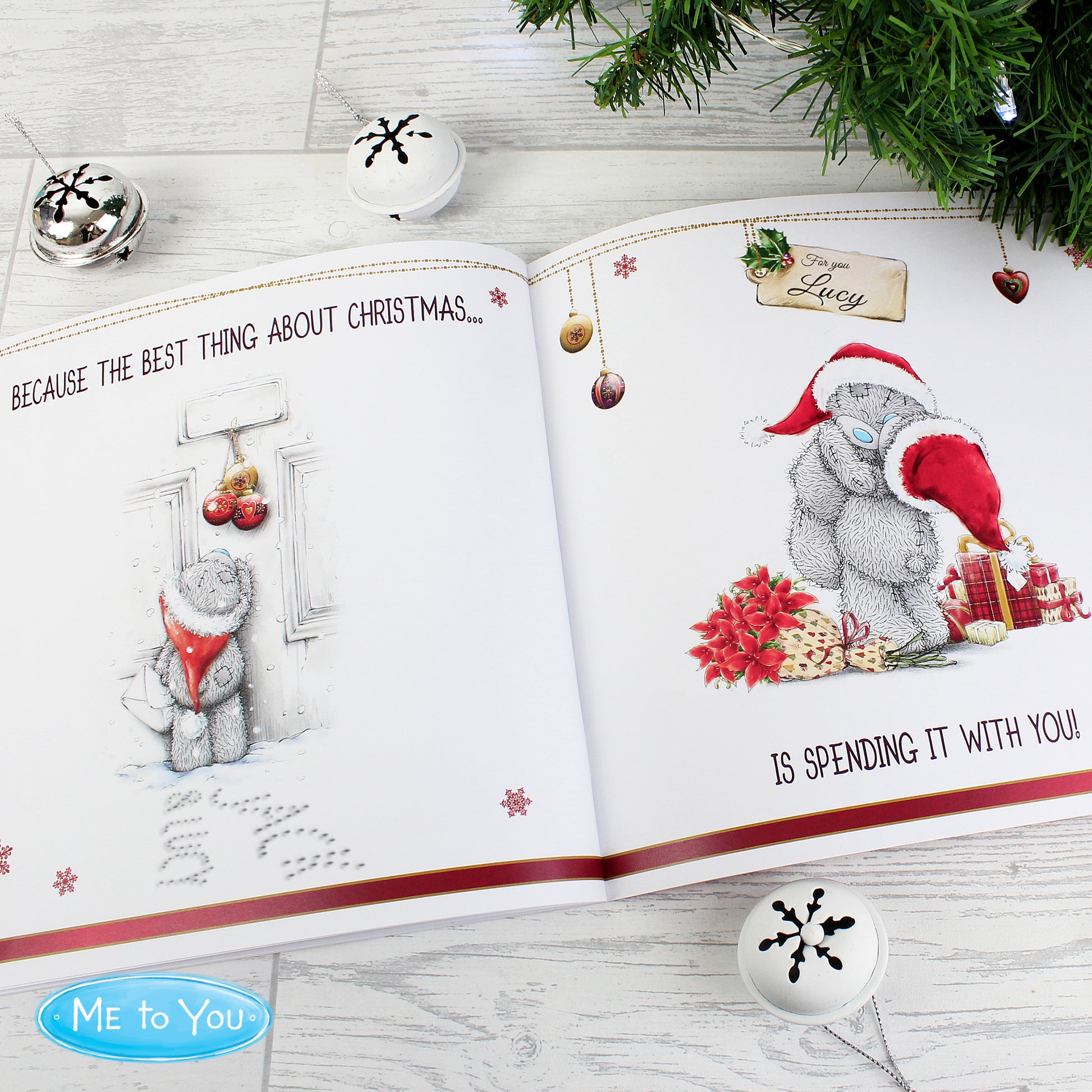Personalised Me to You The One I Love at Christmas Poem Book - image 7