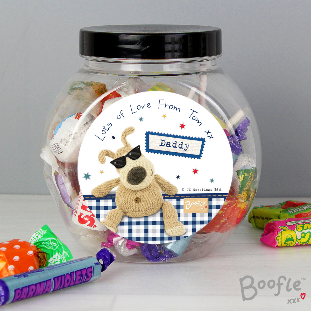 Personalised Boofle Stars Sweet Jar from Heartfelt Gifts