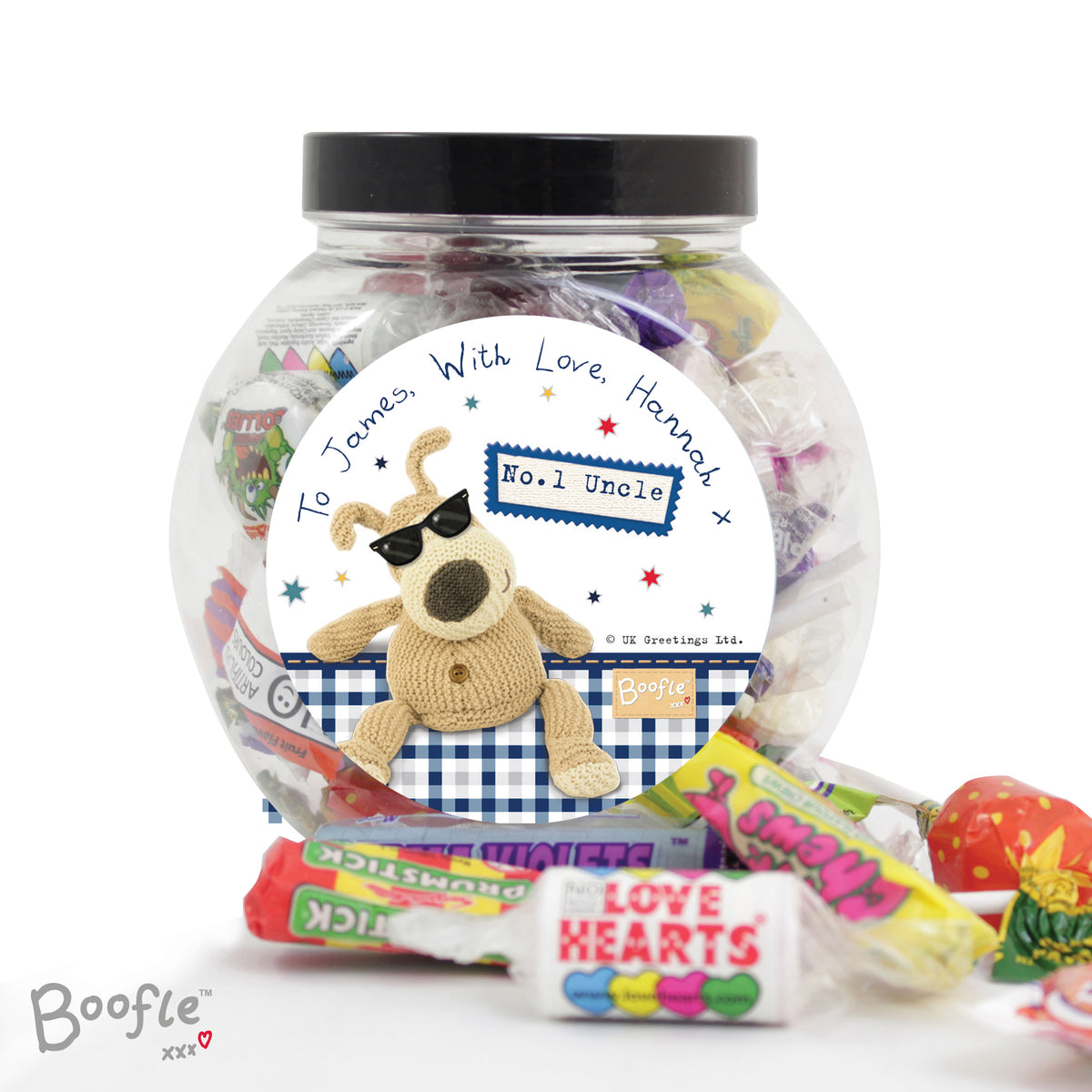 Personalised Boofle Stars Sweet Jar - image 2